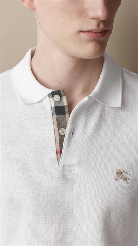 burberry polo white mens|burberry polo tee.